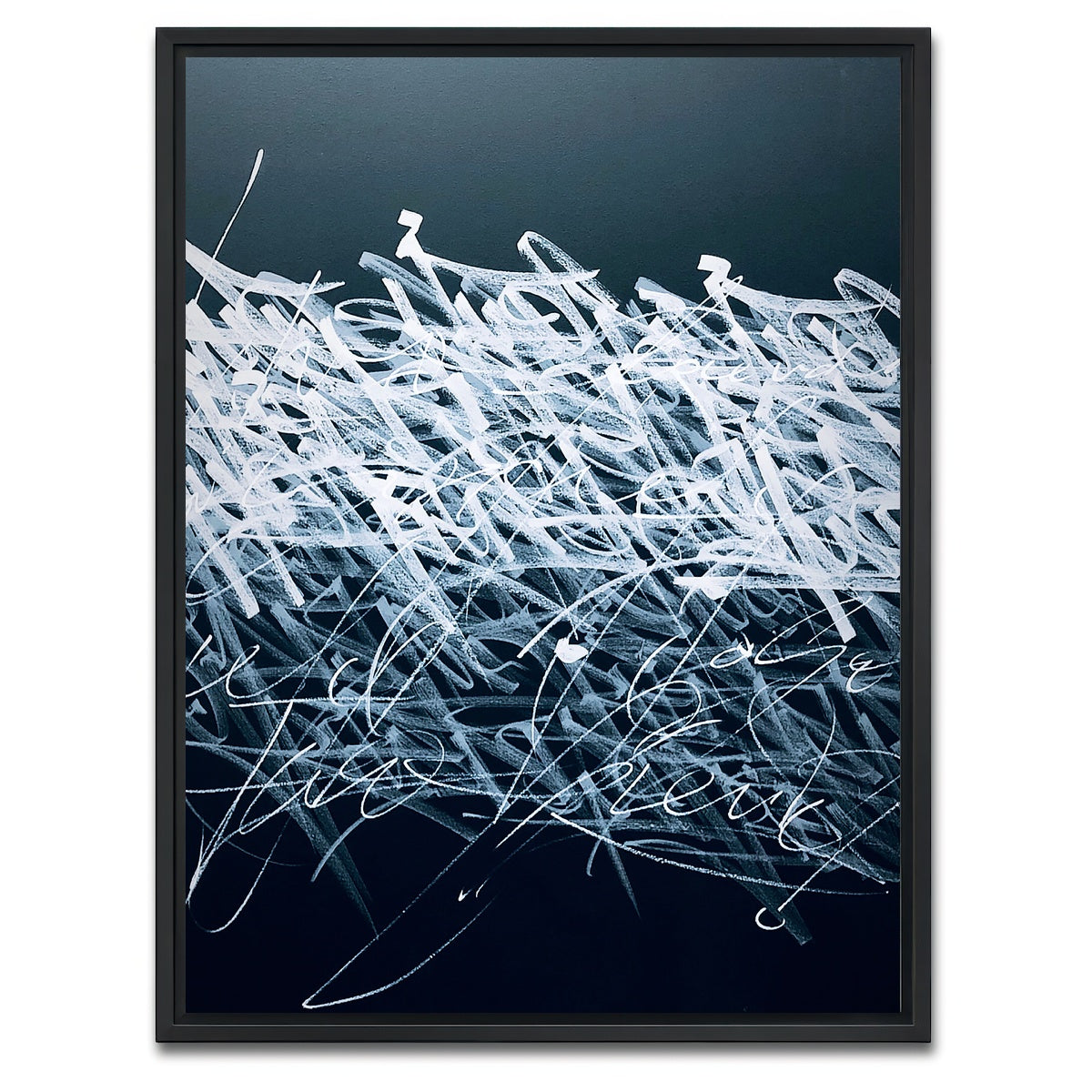 AUTO-MOCKUP WHITE | Bash b&W | 1 Piece | Black Framed Canvas | group=3x4