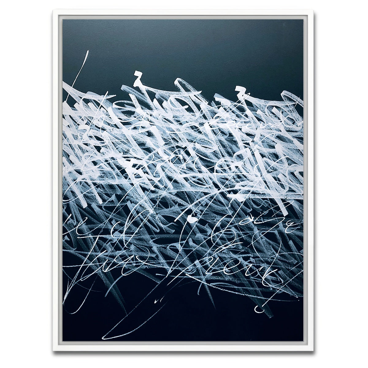 AUTO-MOCKUP WHITE | Bash b&W | 1 Piece | White Framed Canvas | group=3x4