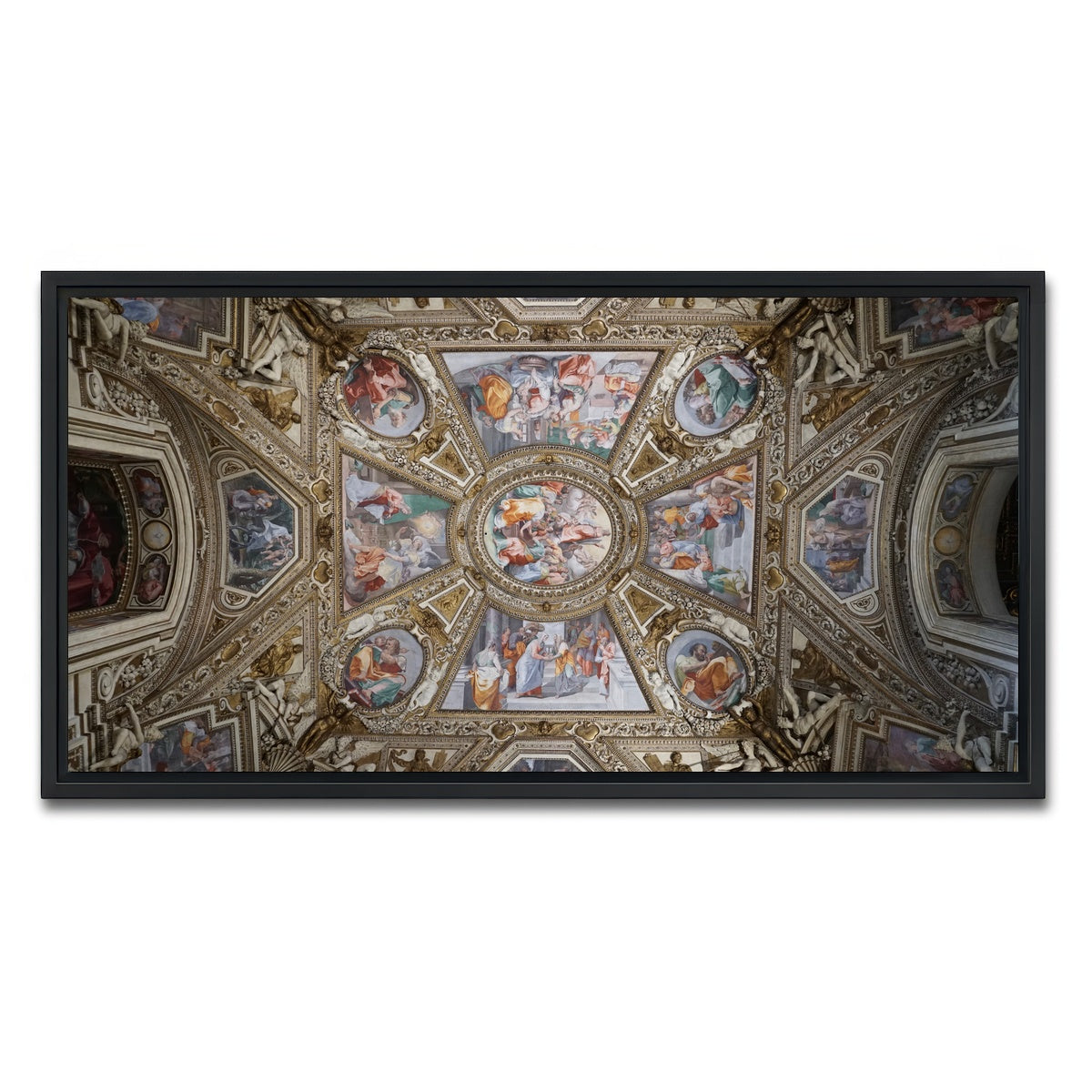 AUTO-MOCKUP WHITE | Basilica di Santa Maria | 1 Piece | Black Framed Canvas | group=2x1