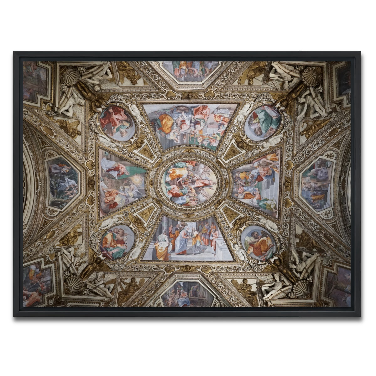 AUTO-MOCKUP WHITE | Basilica di Santa Maria | 1 Piece | Black Framed Canvas | group=4x3