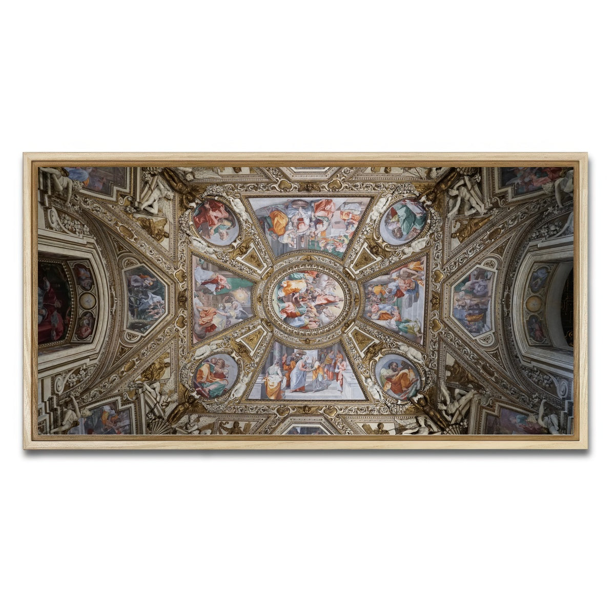 AUTO-MOCKUP WHITE | Basilica di Santa Maria | 1 Piece | Natural Framed Canvas | group=2x1