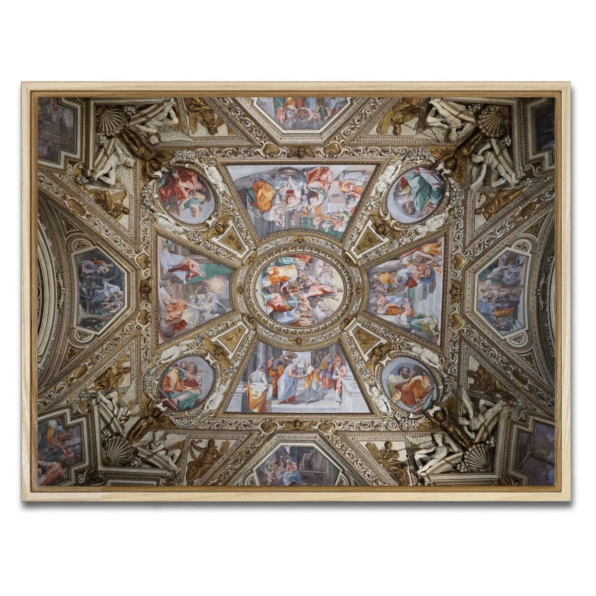 AUTO-MOCKUP WHITE | Basilica di Santa Maria | 1 Piece | Natural Framed Canvas | group=4x3