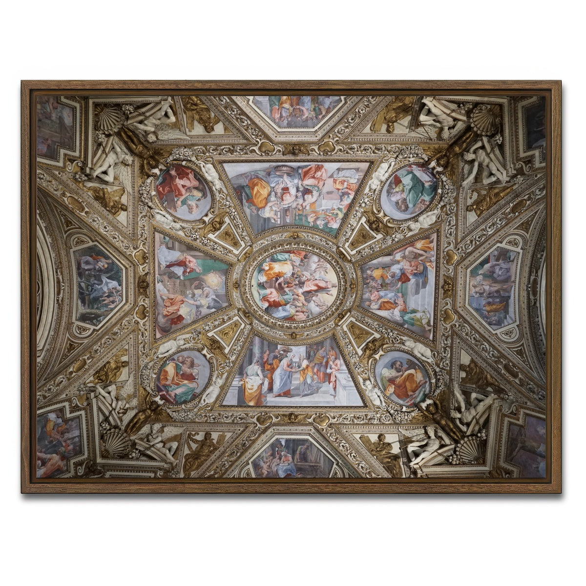 AUTO-MOCKUP WHITE | Basilica di Santa Maria | 1 Piece | Walnut Framed Canvas | group=4x3