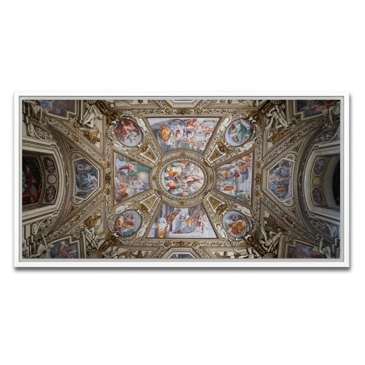 AUTO-MOCKUP WHITE | Basilica di Santa Maria | 1 Piece | White Framed Canvas | group=2x1