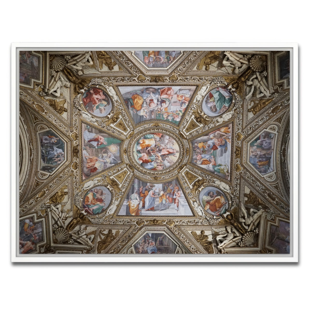 AUTO-MOCKUP WHITE | Basilica di Santa Maria | 1 Piece | White Framed Canvas | group=4x3