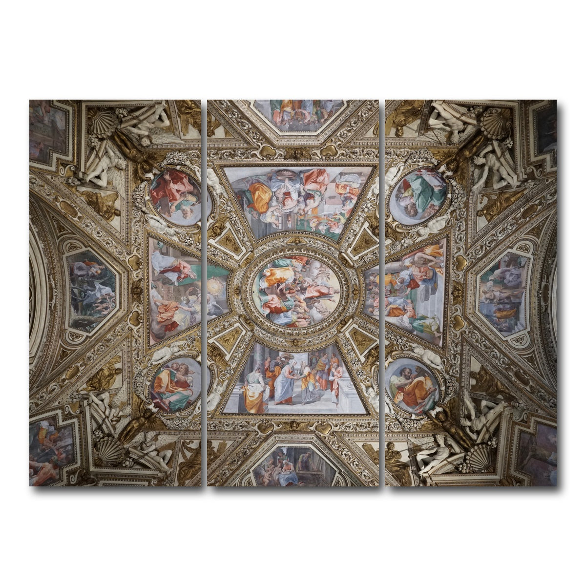 AUTO-MOCKUP WHITE | Basilica di Santa Maria | 3 Piece | Gallery Wrap Canvas | group=8x18