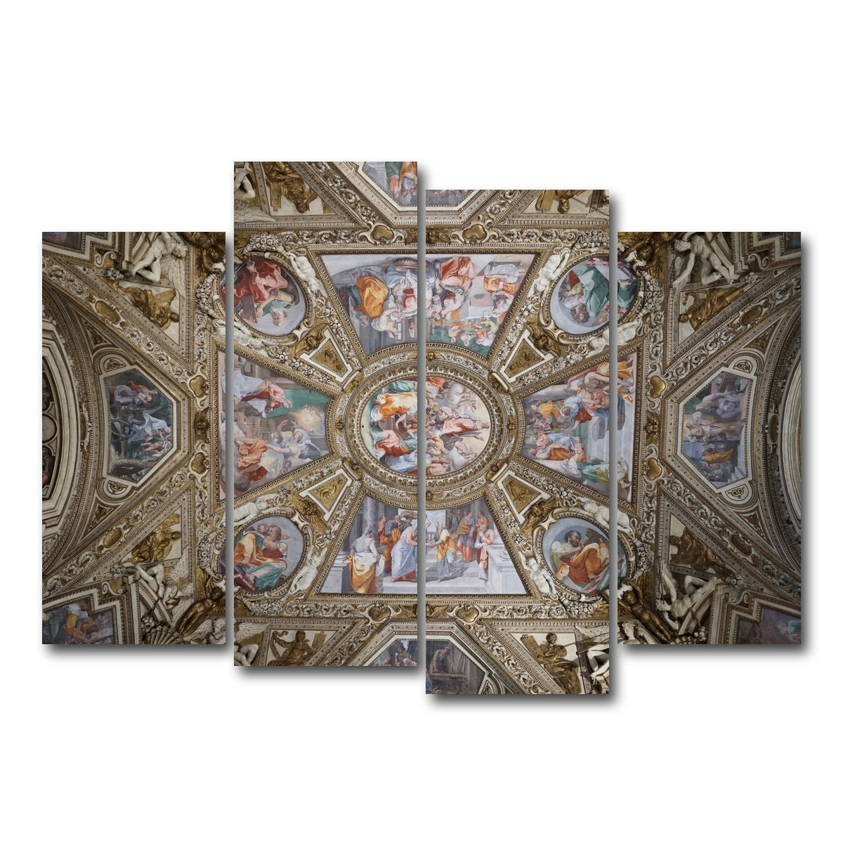 AUTO-MOCKUP WHITE | Basilica di Santa Maria | 4 Piece | Gallery Wrap Canvas | group=4_normal