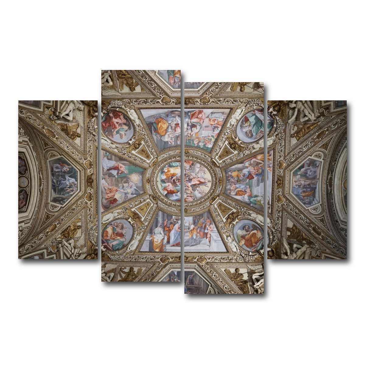 AUTO-MOCKUP WHITE | Basilica di Santa Maria | 4 Piece | Gallery Wrap Canvas | group=4_short