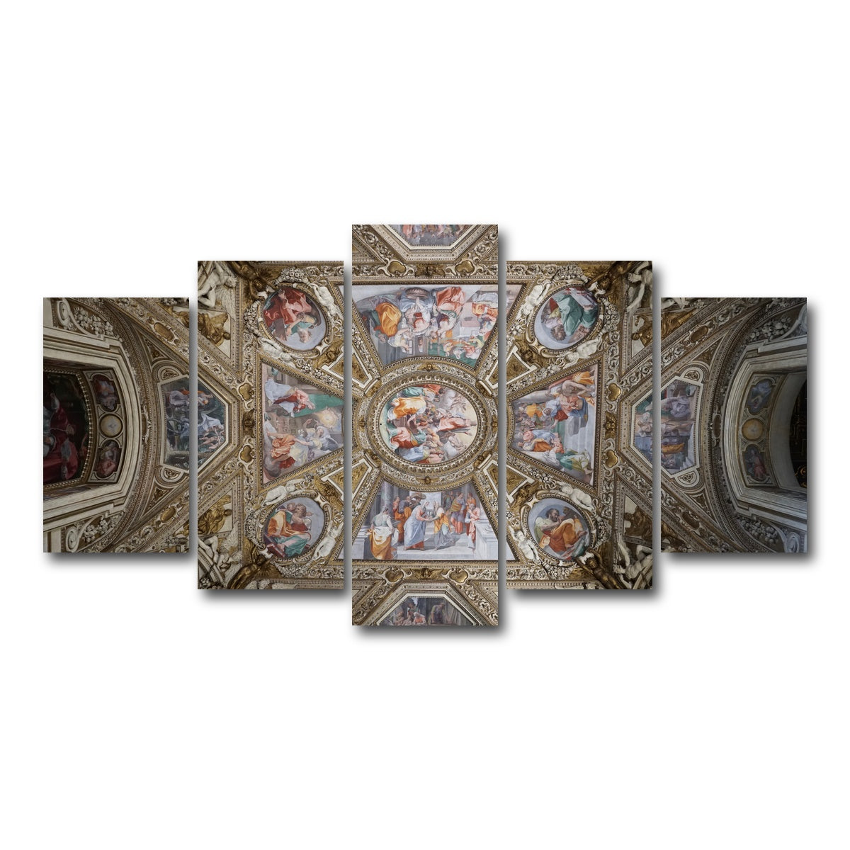 AUTO-MOCKUP WHITE | Basilica di Santa Maria | 5 Piece | Gallery Wrap Canvas | group=5_normal