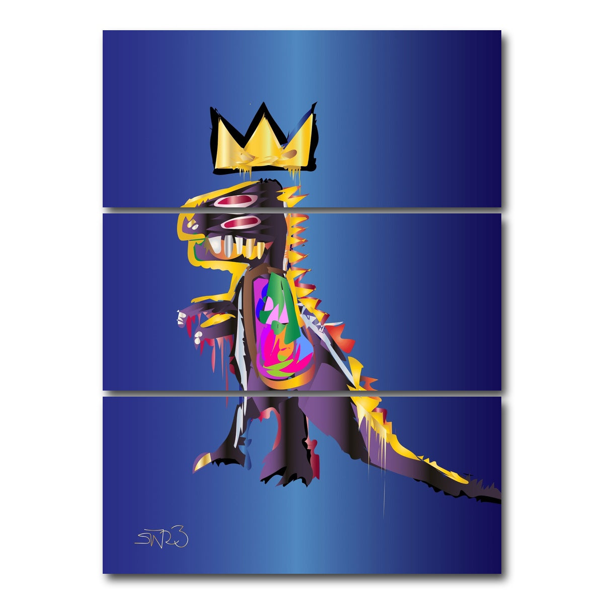 Basquiat Dinosaur Wall Art