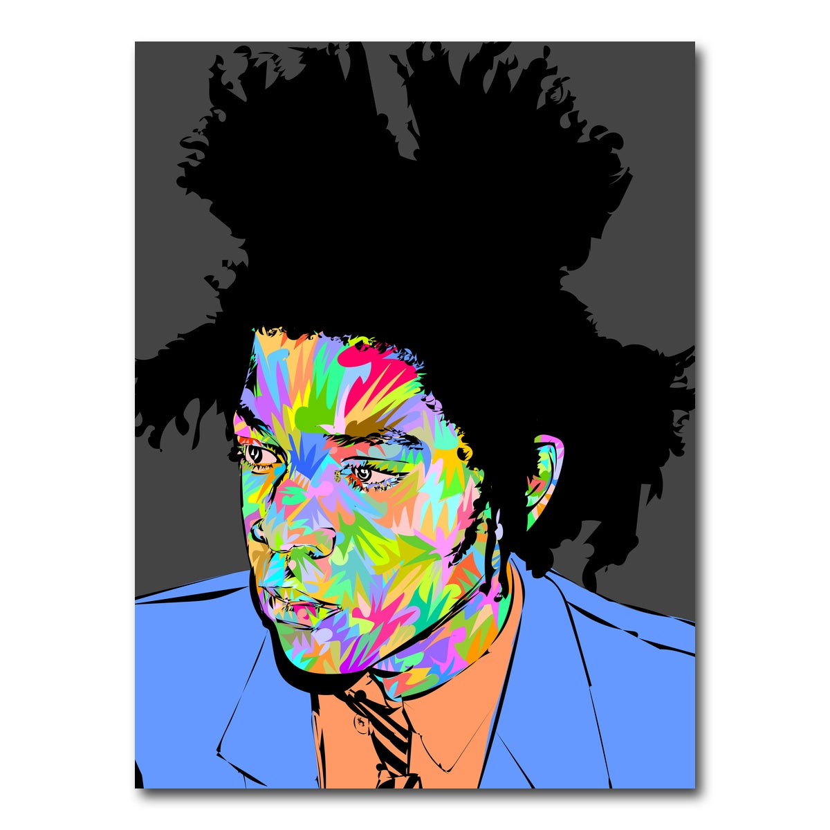 AUTO-MOCKUP WHITE | Basquiat in Blue | 1 Piece | Gallery Wrap Canvas | group=3x4