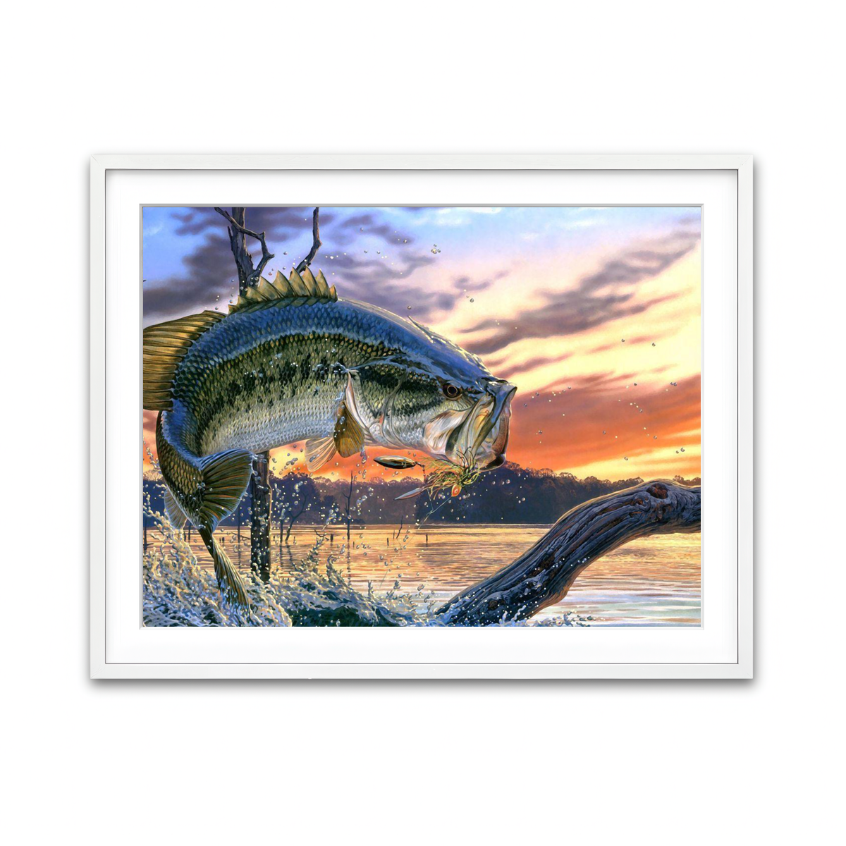 Framed Print 4x3 White