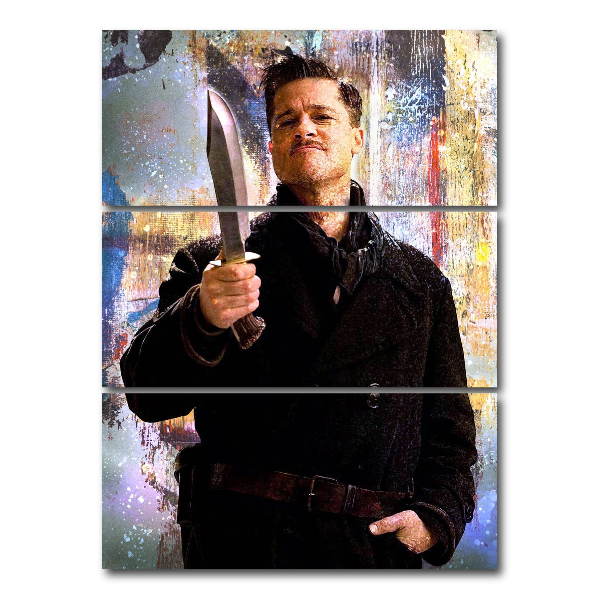 AUTO-MOCKUP WHITE | Basterds | 3 Piece | Gallery Wrap Canvas | group=8x18_stacked