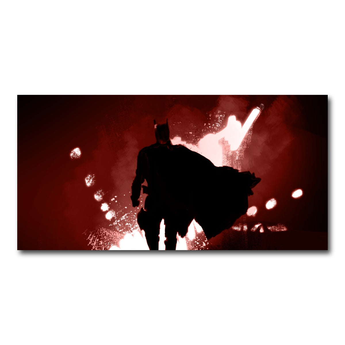 AUTO-MOCKUP WHITE | Bat Man's Vengeance | 1 Piece | Gallery Wrap Canvas | group=2x1