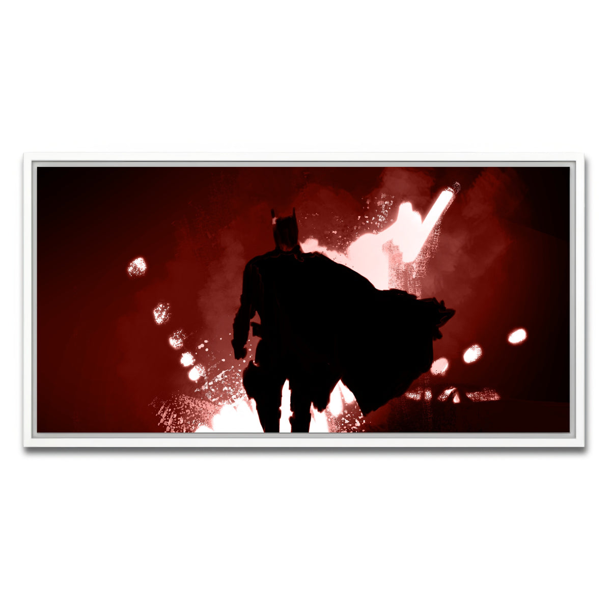 AUTO-MOCKUP WHITE | Bat Man's Vengeance | 1 Piece | White Framed Canvas | group=2x1