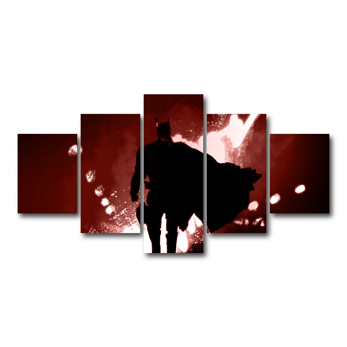 AUTO-MOCKUP WHITE | Bat Man's Vengeance | 5 Piece | Gallery Wrap Canvas | group=5_short