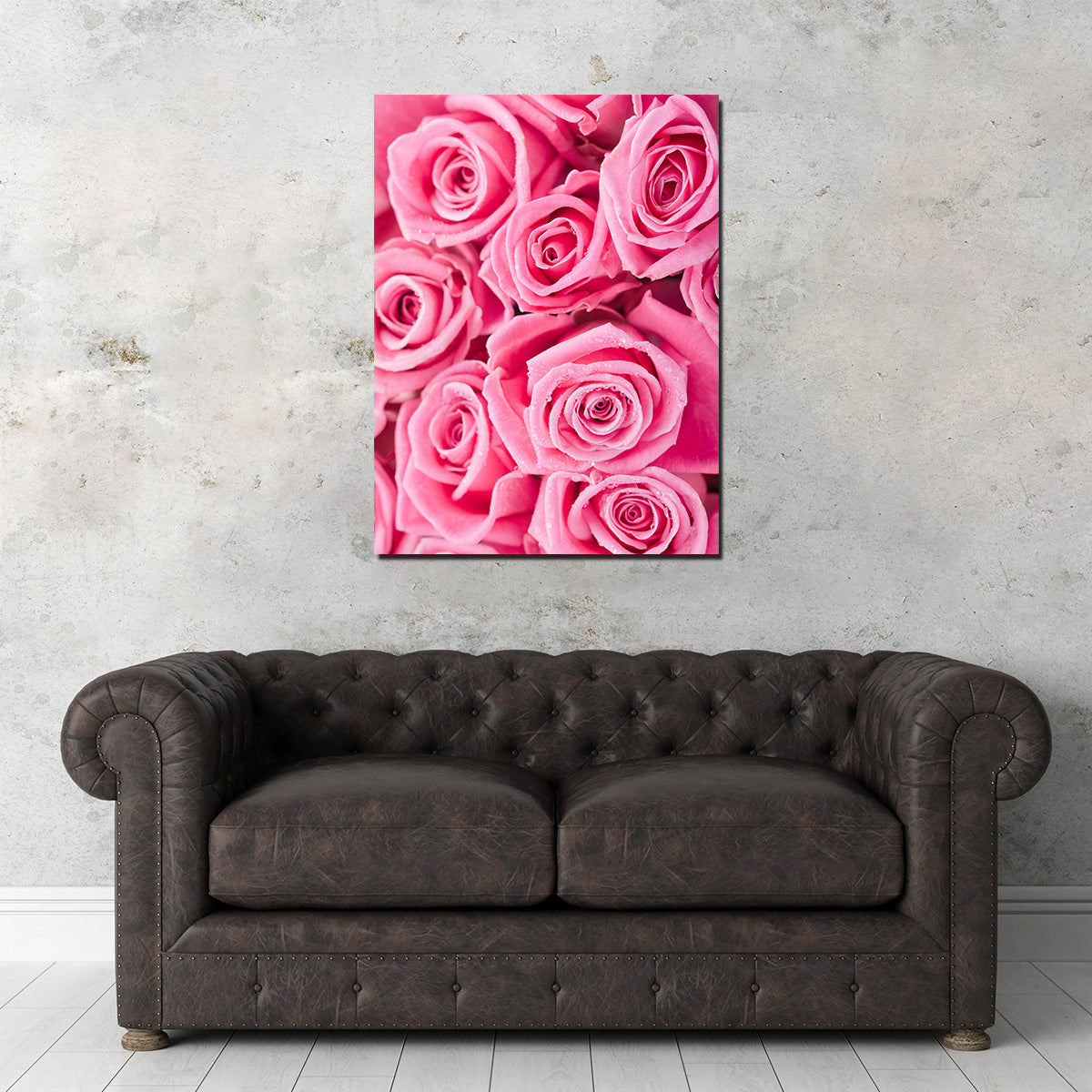 Batch of Pink Roses Wall Art