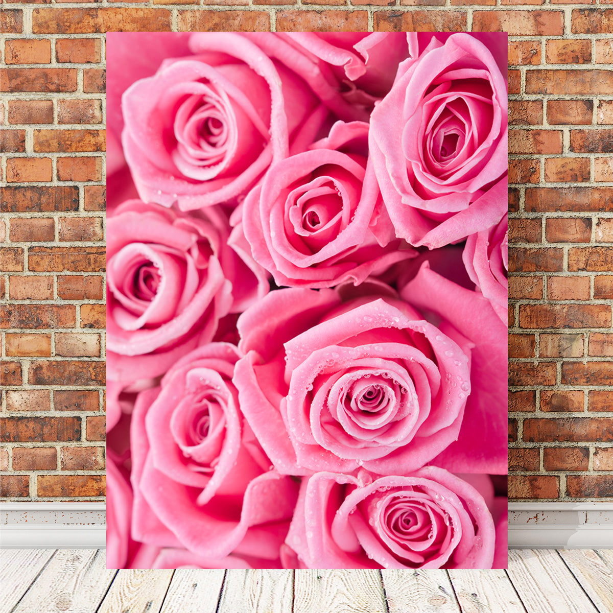 Batch of Pink Roses Wall Art