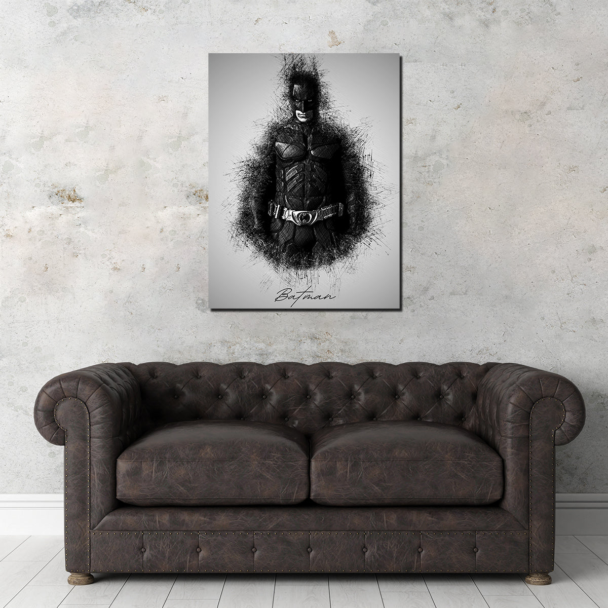 Batman Sketch Wall Art