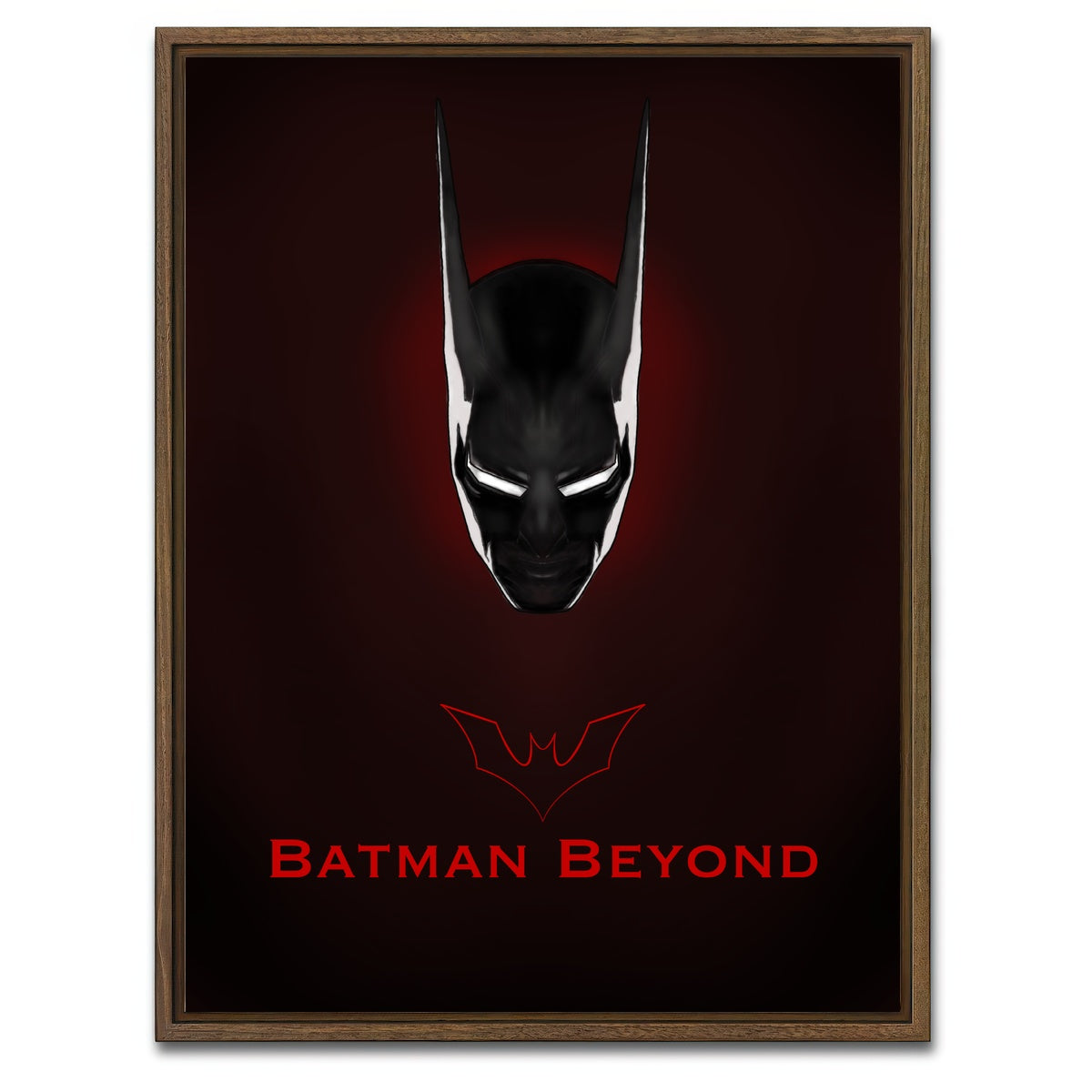 AUTO-MOCKUP WHITE | Batman Beyond | 1 Piece | Walnut Framed Canvas | group=3x4