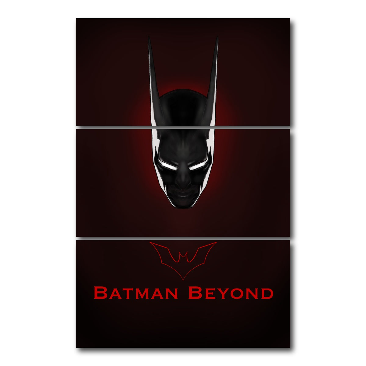 AUTO-MOCKUP WHITE | Batman Beyond | 3 Piece | Gallery Wrap Canvas | group=12x24_stacked