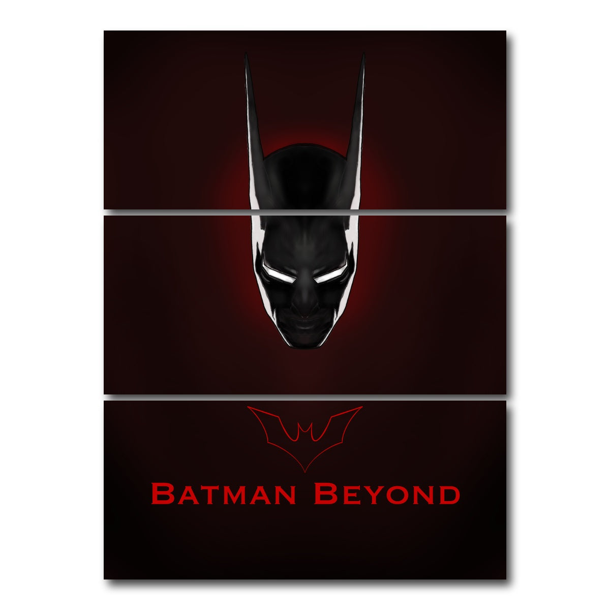 AUTO-MOCKUP WHITE | Batman Beyond | 3 Piece | Gallery Wrap Canvas | group=8x18_stacked