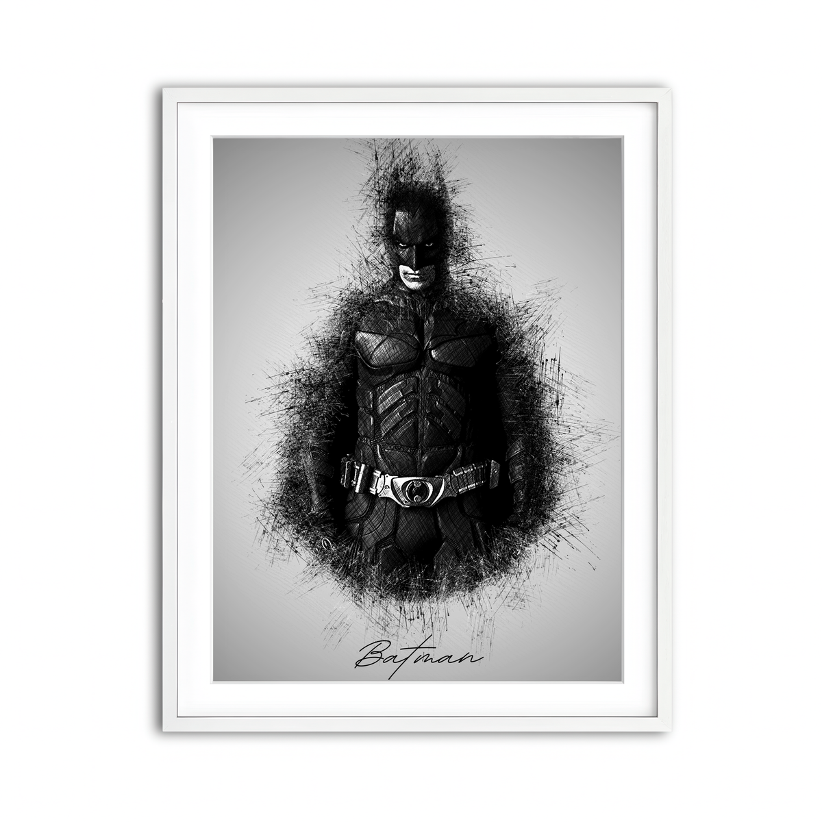 Framed Print 3x4 White