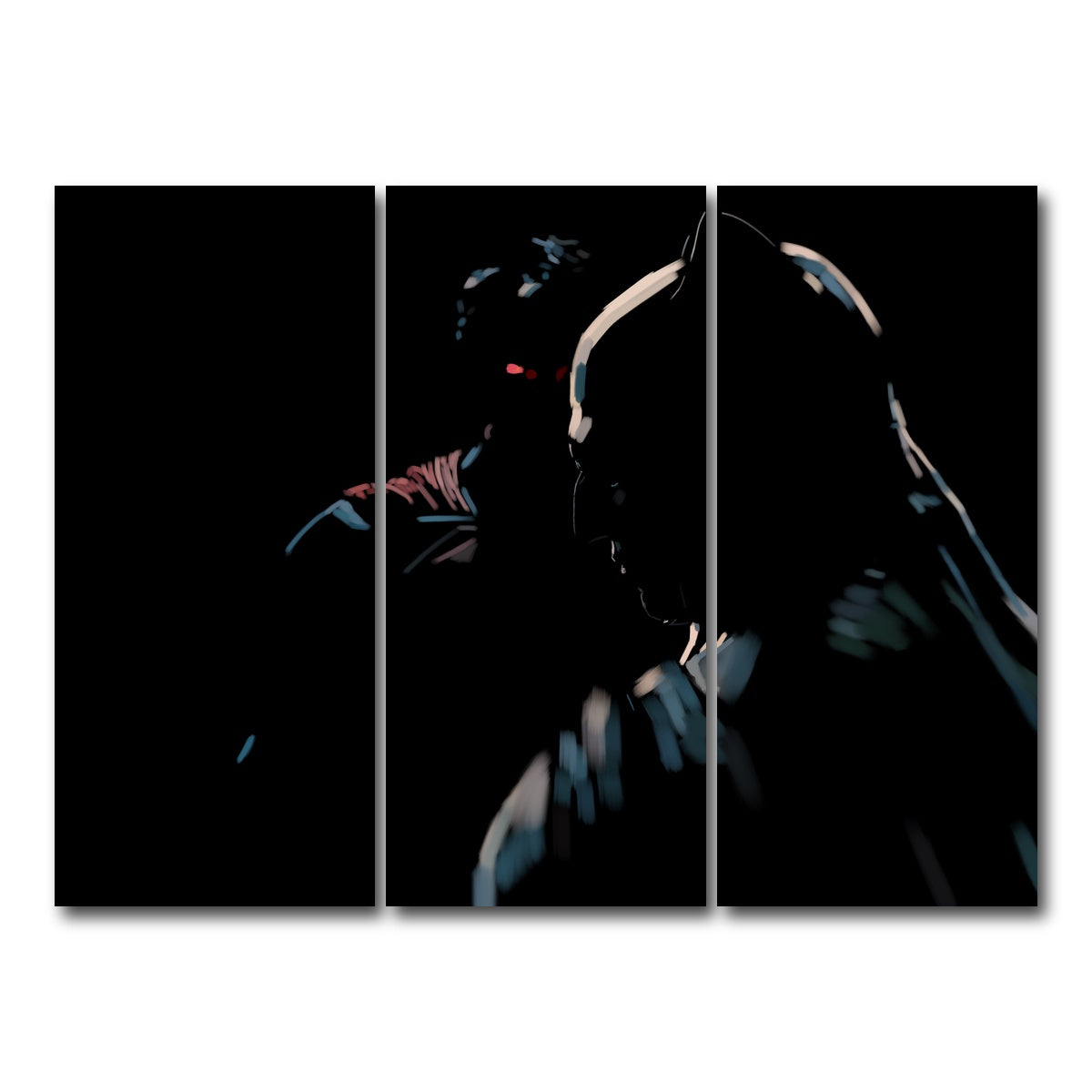 AUTO-MOCKUP WHITE | Batman Vs Superman | 3 Piece | Gallery Wrap Canvas | group=8x18