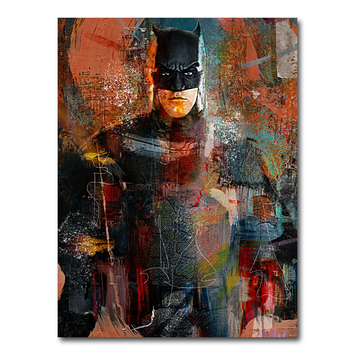 AUTO-MOCKUP WHITE | Batman art | 1 Piece | Gallery Wrap Canvas | group=3x4