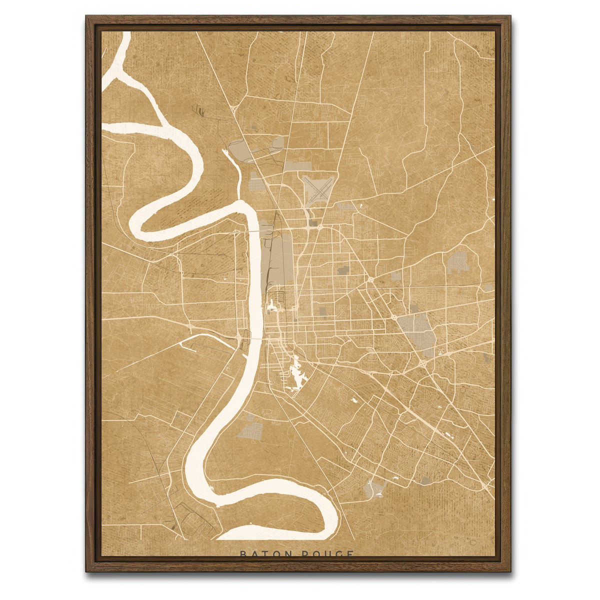 AUTO-MOCKUP WHITE | Baton Rouge | 1 Piece | Walnut Framed Canvas | group=3x4