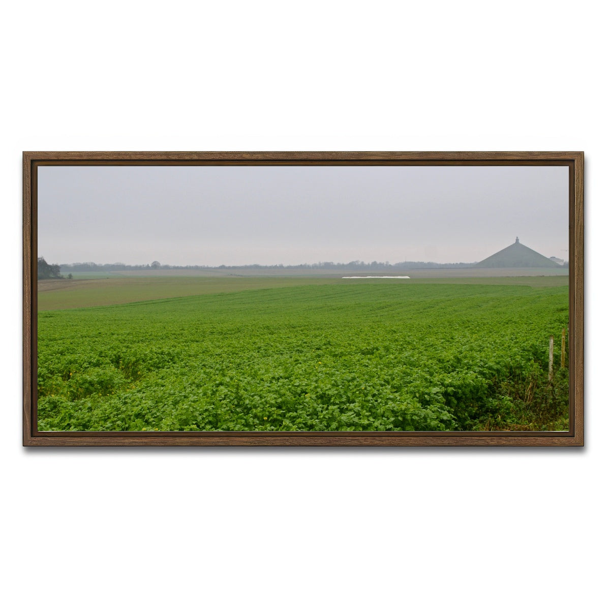AUTO-MOCKUP WHITE | Battle of Waterloo | 1 Piece | Walnut Framed Canvas | group=2x1