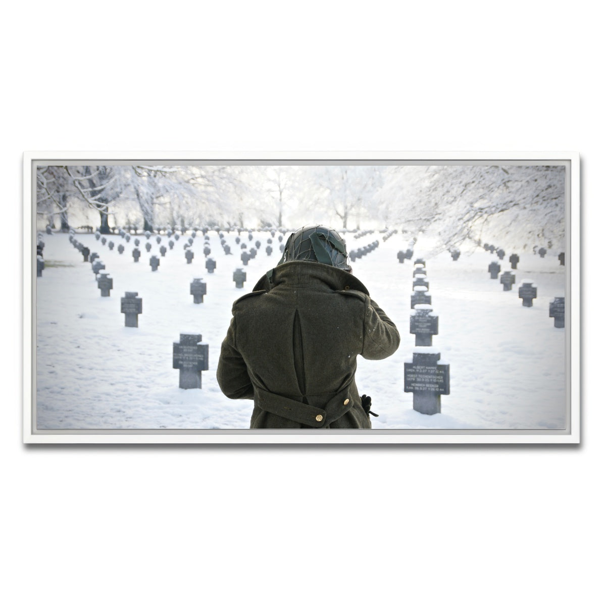 AUTO-MOCKUP WHITE | Battle of the Bulge | 1 Piece | White Framed Canvas | group=2x1
