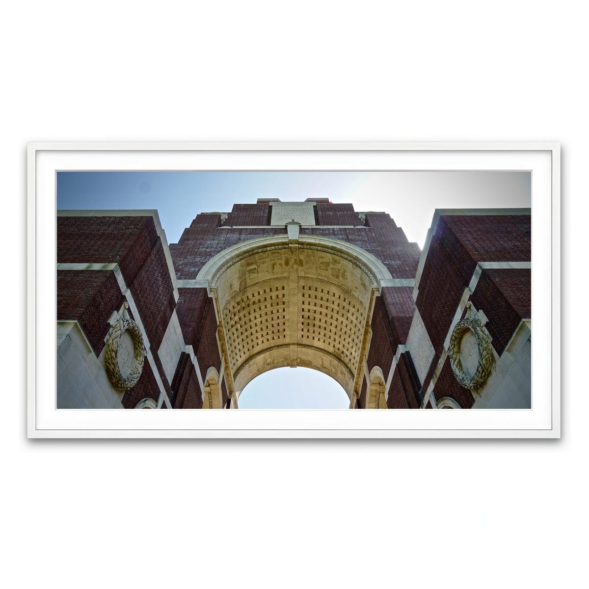 Framed Print 2x1 White