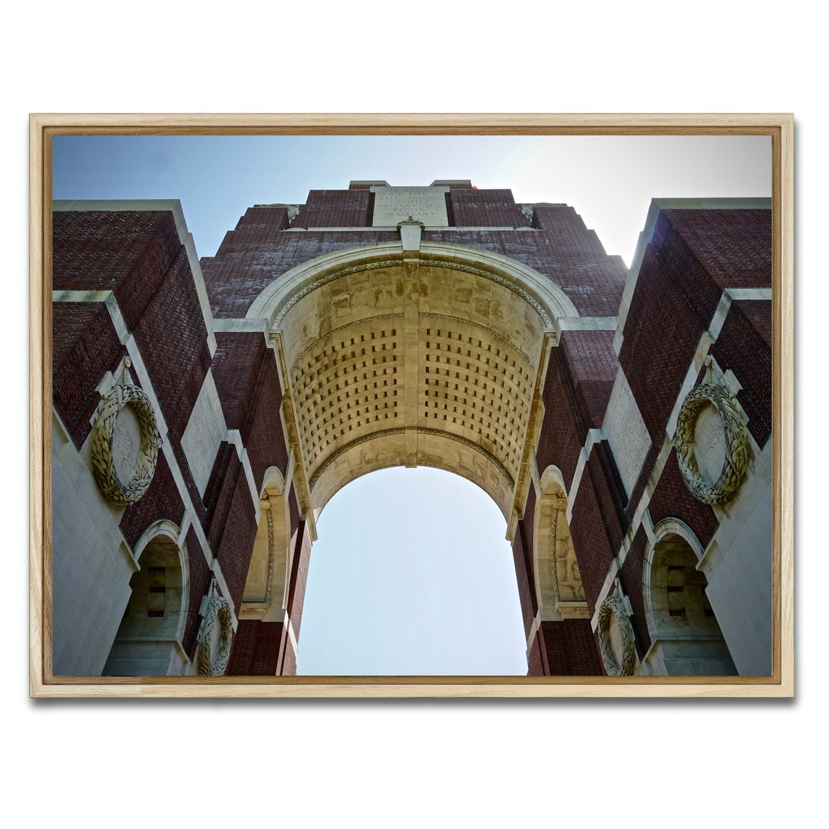 AUTO-MOCKUP WHITE | Battle of the Somme Memorial | 1 Piece | Natural Framed Canvas | group=4x3