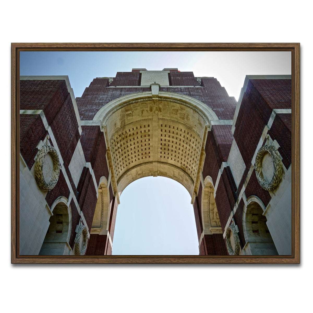 AUTO-MOCKUP WHITE | Battle of the Somme Memorial | 1 Piece | Walnut Framed Canvas | group=4x3