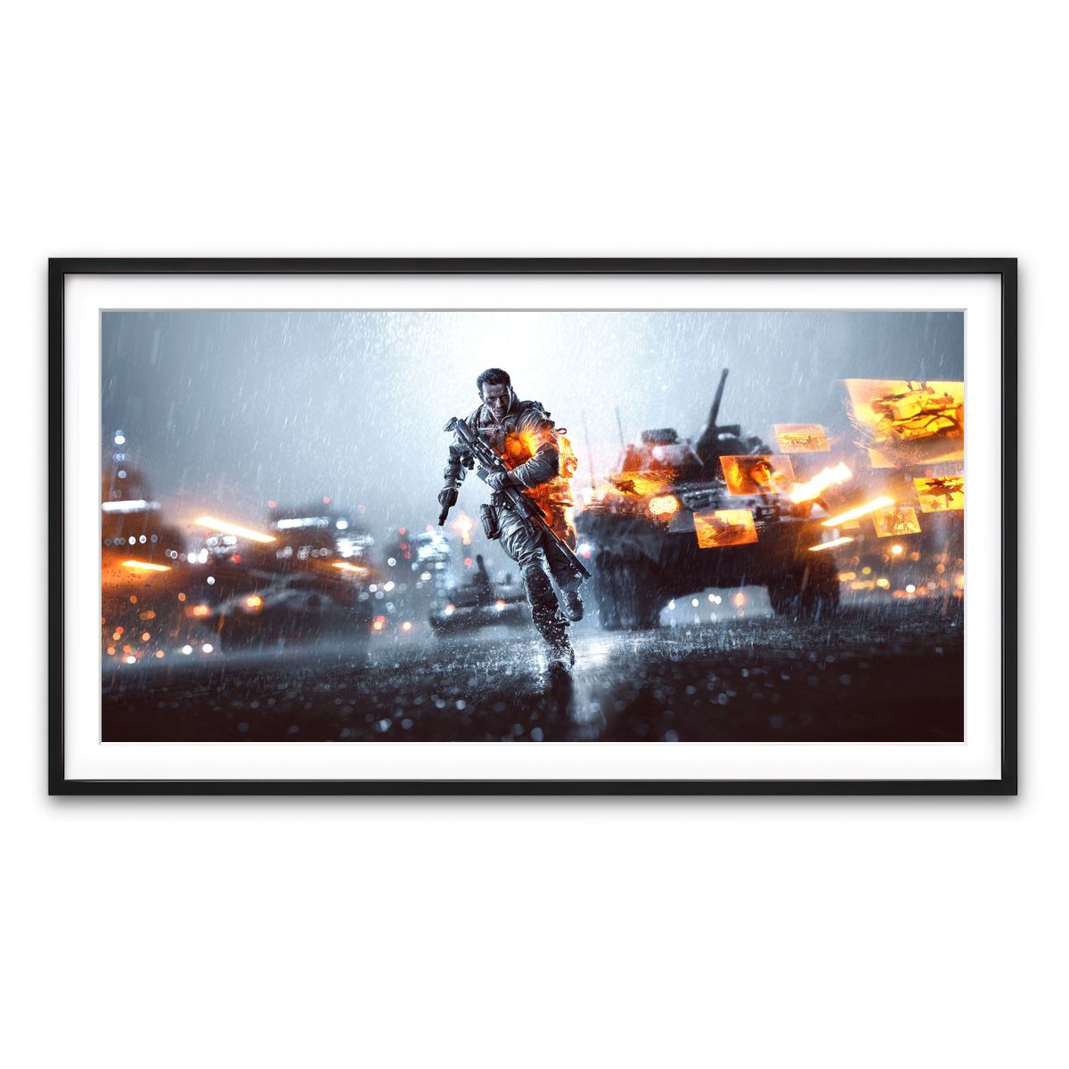 Framed Print 2x1 Black