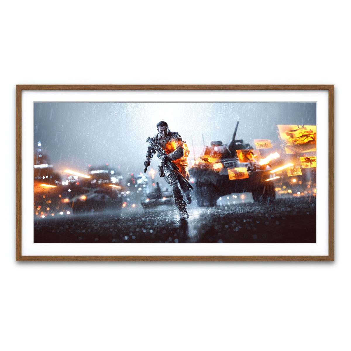 Framed Print 2x1 Walnut