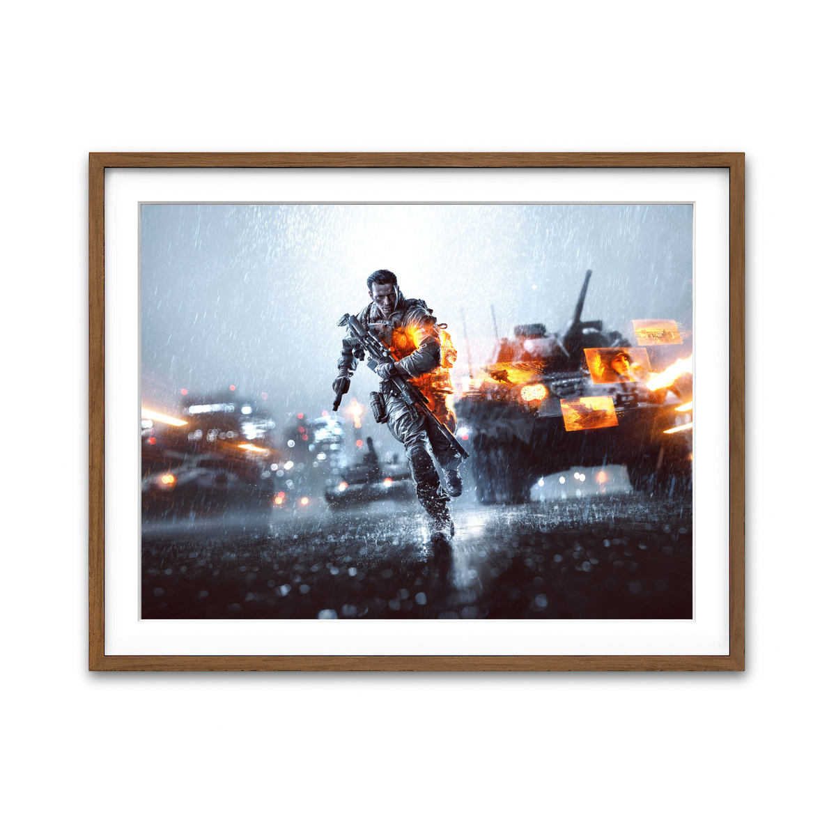 Framed Print 4x3 Walnut