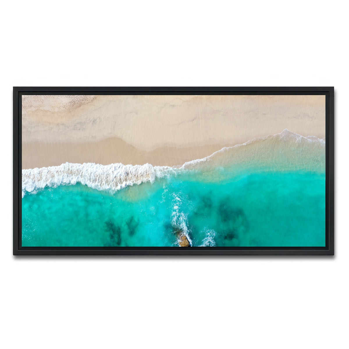AUTO-MOCKUP WHITE | Beach Dreams | 1 Piece | Black Framed Canvas | group=2x1