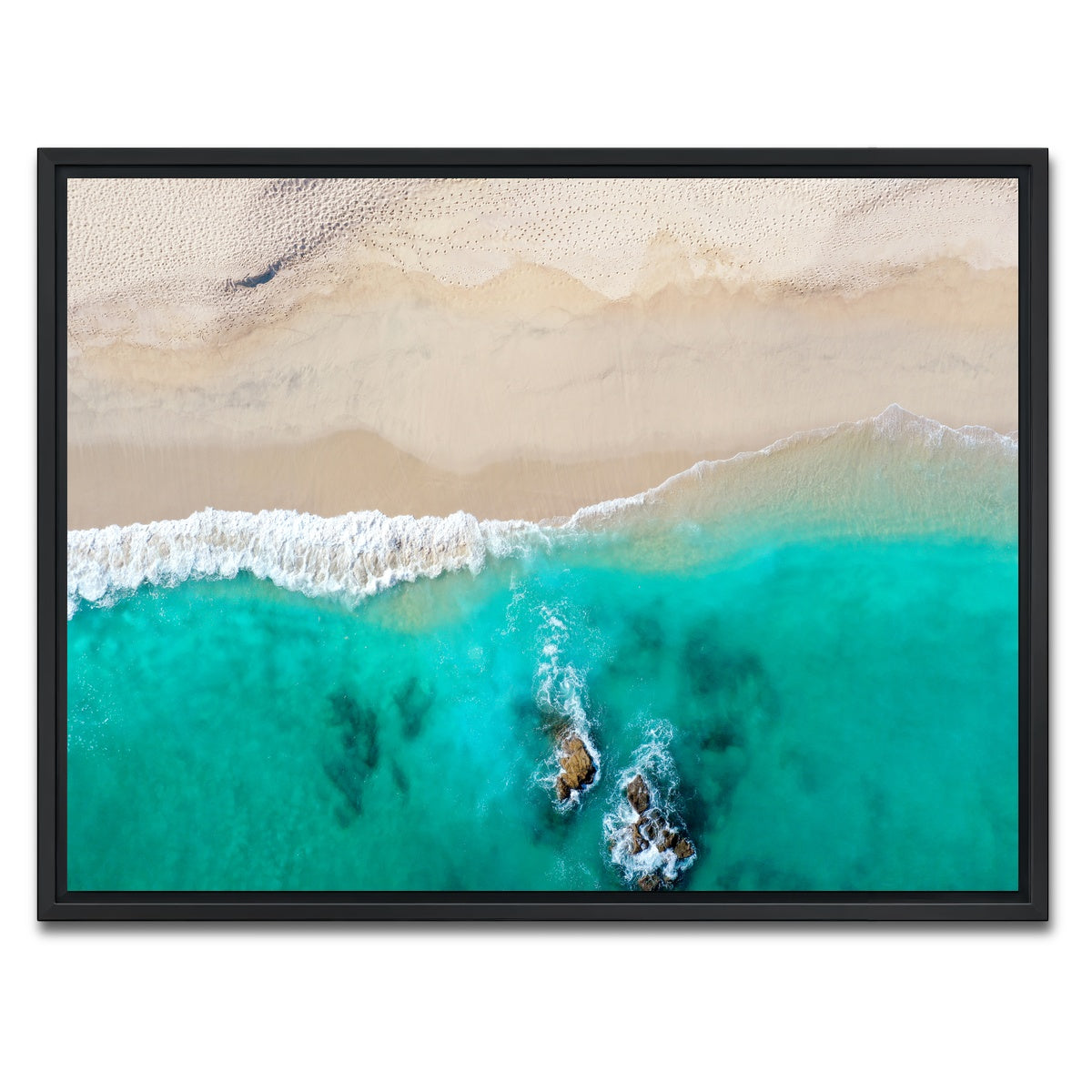 AUTO-MOCKUP WHITE | Beach Dreams | 1 Piece | Black Framed Canvas | group=4x3