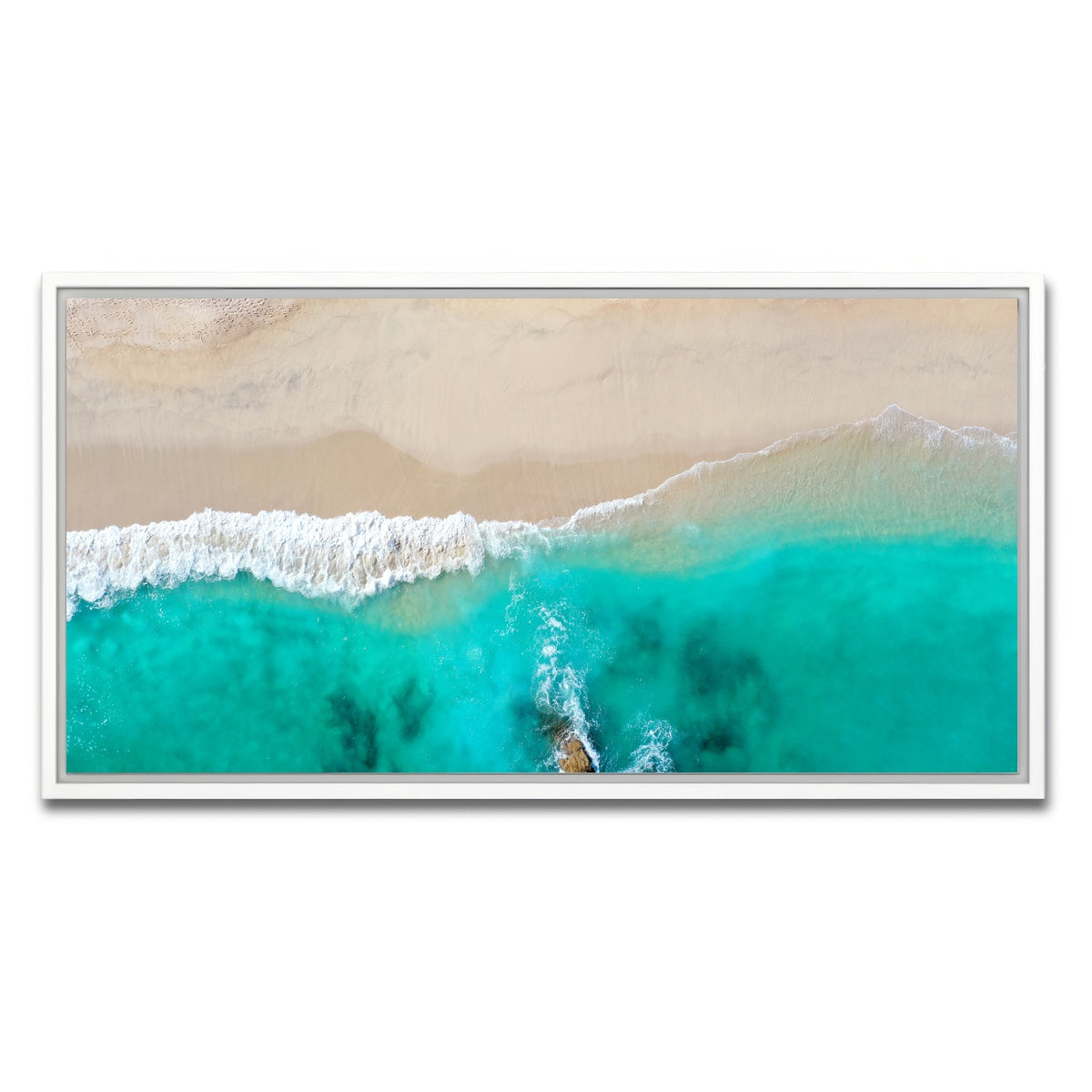 AUTO-MOCKUP WHITE | Beach Dreams | 1 Piece | White Framed Canvas | group=2x1