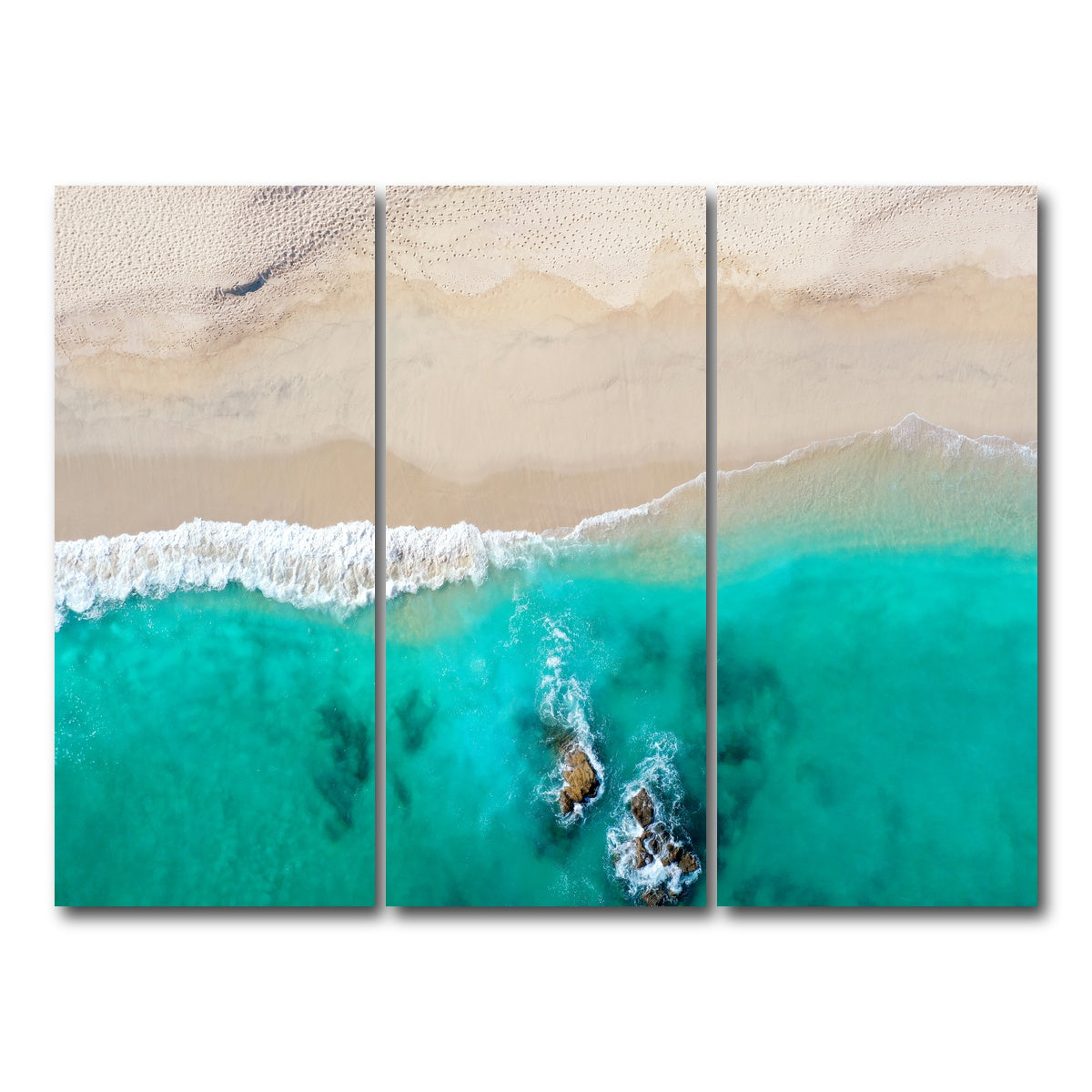 AUTO-MOCKUP WHITE | Beach Dreams | 3 Piece | Gallery Wrap Canvas | group=8x18