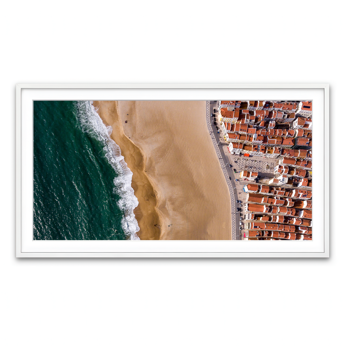 Framed Print 2x1 White
