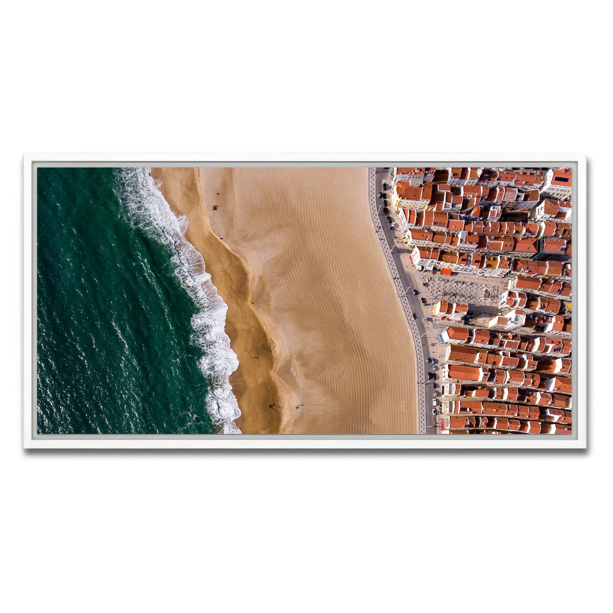 AUTO-MOCKUP WHITE | Beach Front | 1 Piece | White Framed Canvas | group=2x1