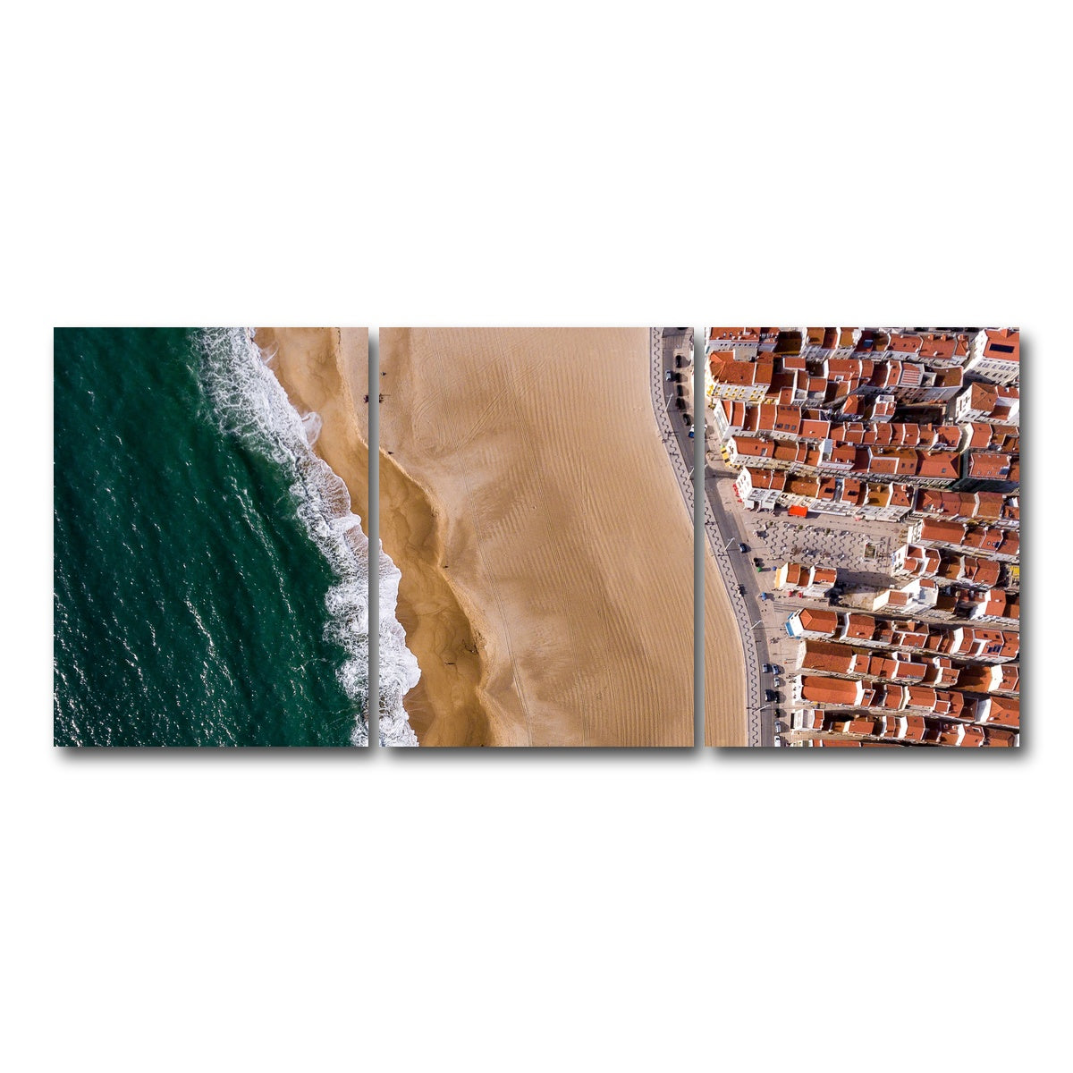 AUTO-MOCKUP WHITE | Beach Front | 3 Piece | Gallery Wrap Canvas | group=18x24