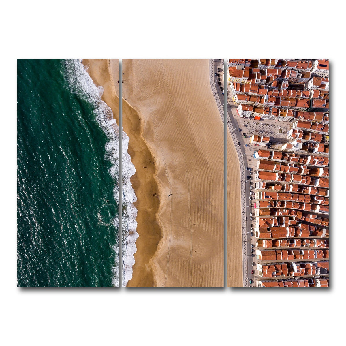 AUTO-MOCKUP WHITE | Beach Front | 3 Piece | Gallery Wrap Canvas | group=8x18