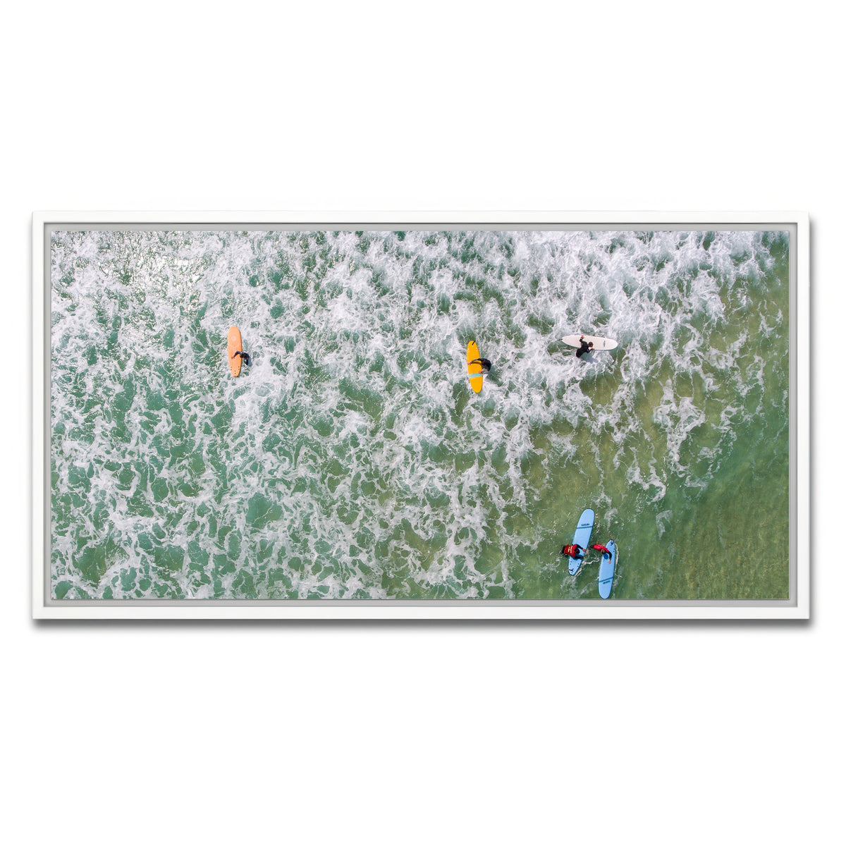 AUTO-MOCKUP WHITE | Beach Gang | 1 Piece | White Framed Canvas | group=2x1
