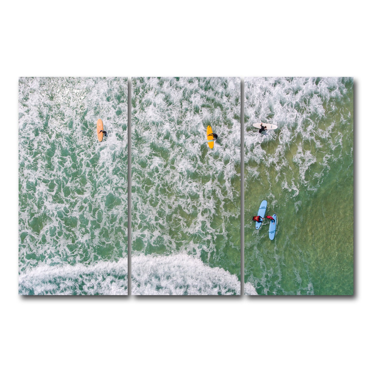 AUTO-MOCKUP WHITE | Beach Gang | 3 Piece | Gallery Wrap Canvas | group=12x24