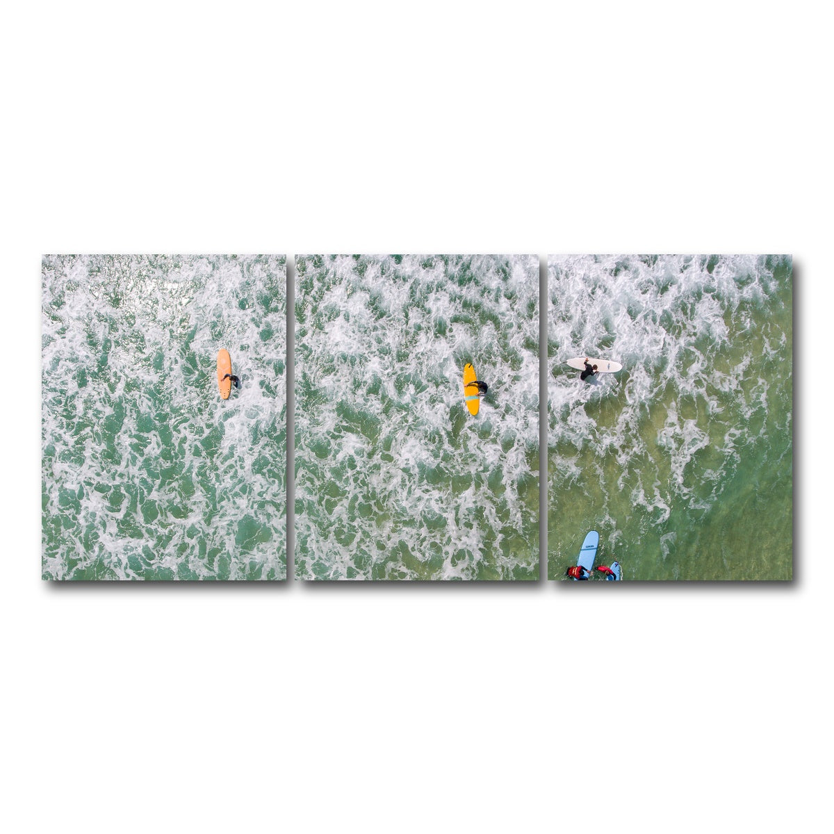 AUTO-MOCKUP WHITE | Beach Gang | 3 Piece | Gallery Wrap Canvas | group=18x24