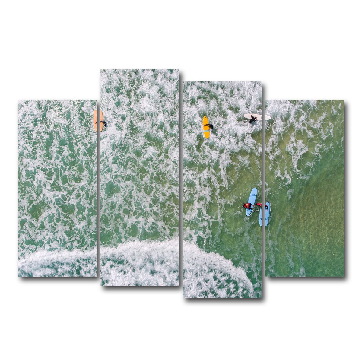 AUTO-MOCKUP WHITE | Beach Gang | 4 Piece | Gallery Wrap Canvas | group=4_normal